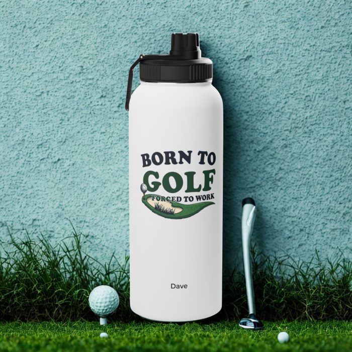 Personalised Golf Water Bottle – Stainless Steel Sports Bottle
